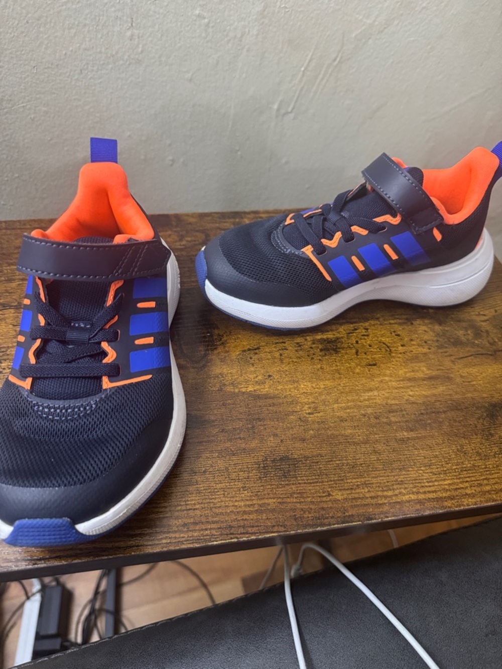 adidas Kids Navy, Orange & Blue Athletic Sneakers